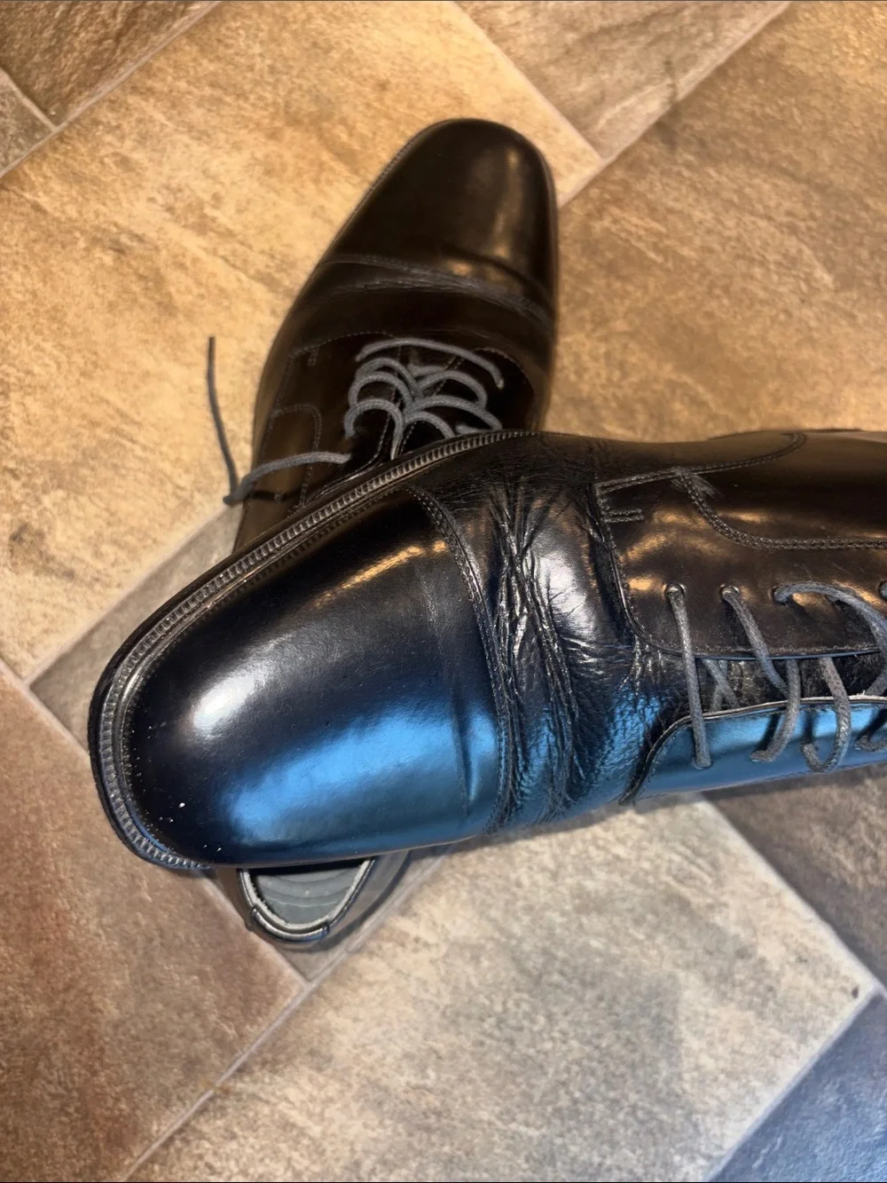 Florsheim polished black
